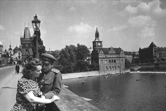 World war 2, romance at the end of thewar, 1945.