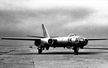 Ilyushin il-28 jet bomber, ussr 1950s.