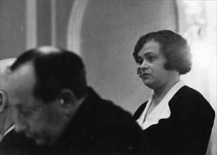 Anna kutuzova, a secretary at metropolitan vickers and a co-defendant, metro-vickers show trials, april 12 - 19, 1933.