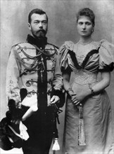 The royal couple of russia, tsar nicholas ll and tsarina alexandra fyodorovna.