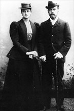 The royal couple of russia, tsar nicholas ll and tsarina alexandra fyodorovna.