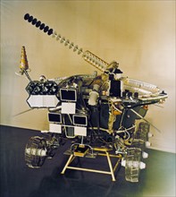 Soviet moon rover lunokhod 2 at the time of testing.