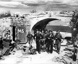 Liberation of sevastopol on may 9, 1944, red navy infantrymen.