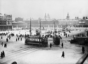 Sverdlov square in moscow, 1935.