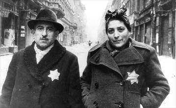 Jewish residents of budapest, hungary, after the city was liberated by the red army in february 1945, world war 2.