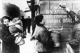 The inscription on the wall in leningrad reads: 'this side of the street is most dangerous during shellings!' during world war ll.