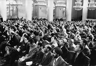 International jurists in attendance at moscow trial of u2 spy plane pilot francis gary powers, august 1960, ussr.