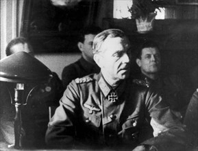 Field marshal von paulus is questioned after being captured at stalingrad, 1943, world war ll.