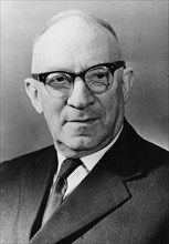 Soviet economist, professor yevsei liberman, of the economic engineering institute of kharkov, ussr, september 1964.