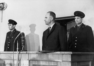 Penkovsky-wynne spy trial, may 1963, oleg penkovsky during the trial which began on may 7, 1963.