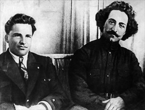 Sergei mironovich kirov and grigoriy konstantinovich ordzhonikidze (sergo ordzhonikidze) in 1920.
