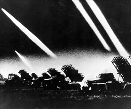 A deadly raid from soviet rocket mortars during world war ll.