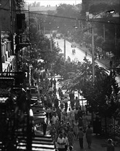 Deribasovskaya street in odessa, ukrainian ssr, august 1966.