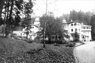 Sinaia castle, outside bucharest, romania, 1992, the castle was built for the former president nicholae ceausescu who fell from pawer in 1989.