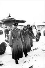 German field-marshal von paulus taken prisoner after being defeated at stalingrad in the battle of the volga, 1943.