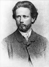 Portrait of composer piotr ilyich tchaikovsky in 1863.