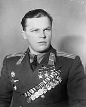 Kozjedub, ivan, 1950, famous world war 2 soviet pilot.