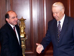 Moscow, russian federation, president boris yeltsin had a meeting with cis executive secretary boris berezovsky in the kremlin on thursday, berezovsky told yeltsin, who chairs the cis council of heads...