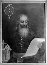 Ivan fyodorov (fedrov), the first russian printer, by s,i,tomasevich from the museum of history in lvov, photo itar-tass  .