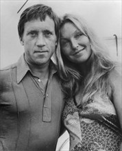 Vladimir vysotsky, popular russian songwriter, musician and actor  with marina vlady, in 1979.