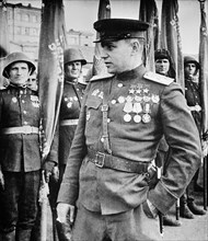 Pokryshkin, alexandr, 1945, famous world war 2 soviet pilot.