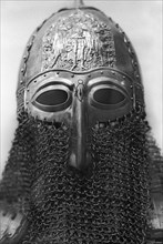 Slav armor, the war helmet of russian noble of the 12th century.