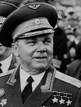 Ivan kozhedub, famous world war 2 soviet pilot, in 1985.