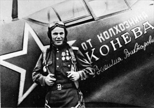 Ivan kozhedub, famous world war 2 soviet pilot.