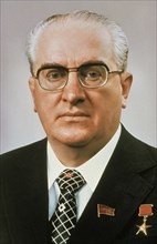 Portrait of yuri andropov of the soviet union, 1979.