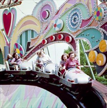 At an amusement park in the soviet union in the 1970s.