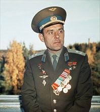 Soviet cosmonaut vladimir komarov in 1966.