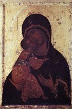 Our lady of vladimir' icon by andrei rublyov, 1408.