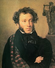 A portrait of alexander pushkin by o, kiprensky, 1827.