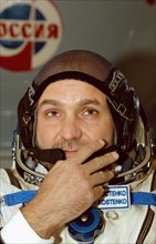 Moscow region, russia, september 9, 2005, member of the backup crew of the iss 12th expedition, russian cosmonaut sergei kostenko.
