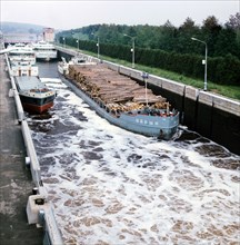 Moscow canal, moscow region, 1977.