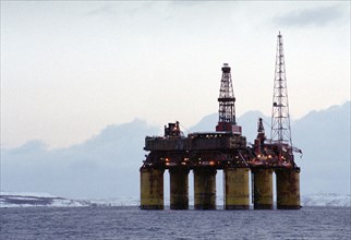 An oil platform, 24,12,2002 .