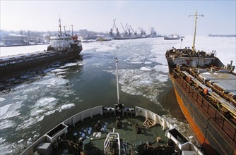 Azov city seaport on the sea of azov in the rostov region of russia.