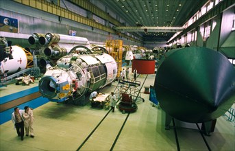 International space station, assembly fgb (zarya) power module.