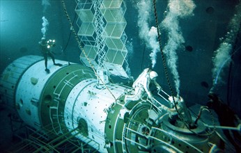 The hydropool of the yuri gagarin cosmonaut training center, 2000.