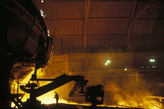 Cast-iron smelting in western siberia, 1990s.