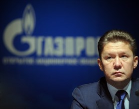 Moscow, russia, june 25, 2010, gazprom ceo alexei miller attends an annual general meeting of gazprom shareholders.