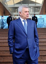 Moscow, russia, april 5, 2011, president of lukoil vagit alekperov seen in front of lukoil headquarters.