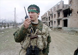 Small groups of chechen rebels are putting up resistance to police and federal troops in the outskirts of grozny, the situation in the centre of grozny is returning to normal,ops: a dudaev militant in...
