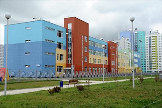 Yekaterinburg, russia, october 7, 2011, akademichesky housing development, in the city of yekaterinburg, according to renova stroi group, the company managing the project, akademichesky is largest con...