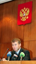 Roman abramovich during his confirmation as governor of chukotka, russia, october 21, 2005.