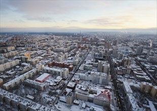 Yekaterinburg, russia, 2011, morning view of the city.