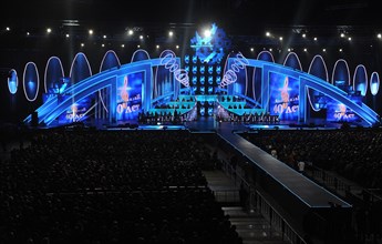 Moscow, russia, december 4, 2011, song of the year-2011 show-concert held at the olympiysky sports complex.