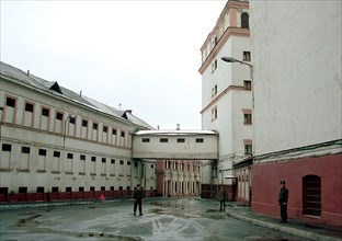 Moscow, russia, march 20, 2000, a view of the inner yard of the matrosskaya tishina prison ward