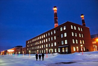 Buildings of the kandalaksha aluminium smelter, a subsidiary of the sual aluminium company, murmansk region, russia, february 10, 2006.