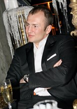 Andrei melnichenko, chairman of the board, mdm bank, appears at the newly-launched restaurant bon in moscow, owned by french designer philippe patrick starck.